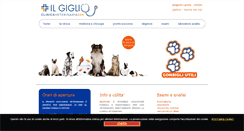 Desktop Screenshot of clinicaveterinariailgiglio.com